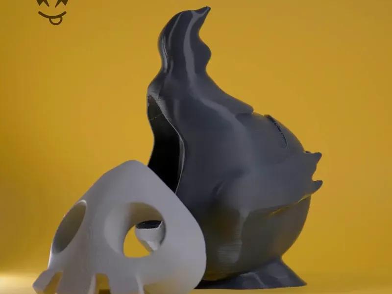 Lampe Pokémon Skelénox – Bougie LED d'Halloween imprimable en 3D