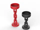Chain Candle Holder Tealight, 2 Size Set, Chain Candlestick-4