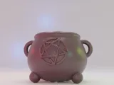 Halloween Print & Paint - Cauldron Flower Pot-2