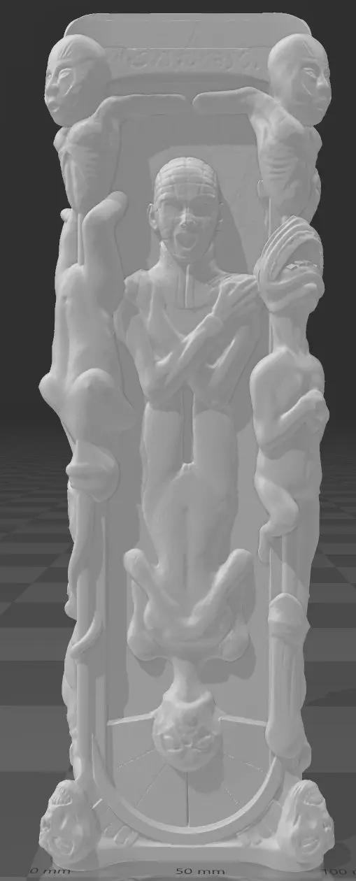 Hellraiser Pillar of Souls Open Mouth V1 3D print model
