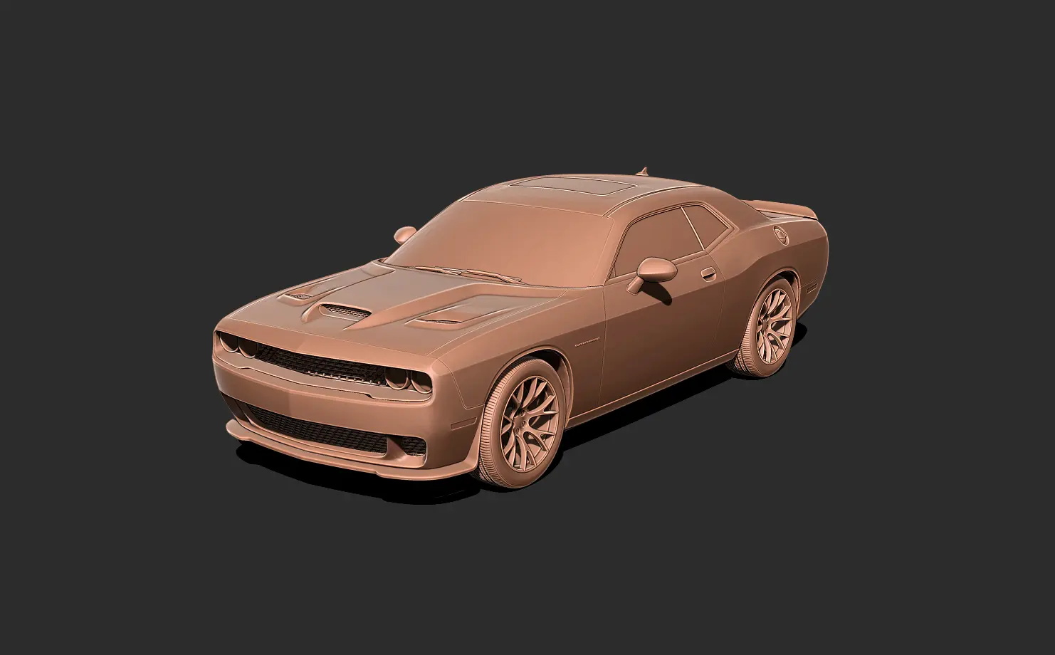 Dodge challenger Car 3D print model