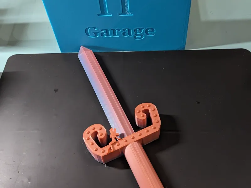 Sword With Fairy Sitting On Handle
