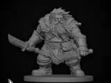 Snow Dwarf Rogue for DnD - Magic Series-3