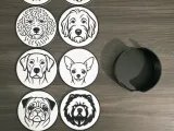 Dog Coasters - Customizable Name - AMS-6