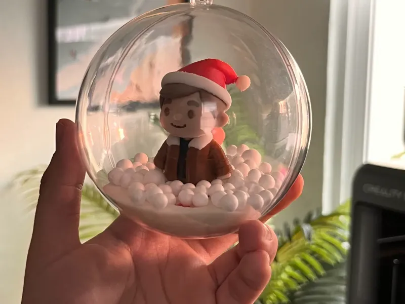 Snow ground for 10cm sphere