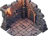Dungeon Corner Set – Modular Fantasy Terrain (KF2)-0