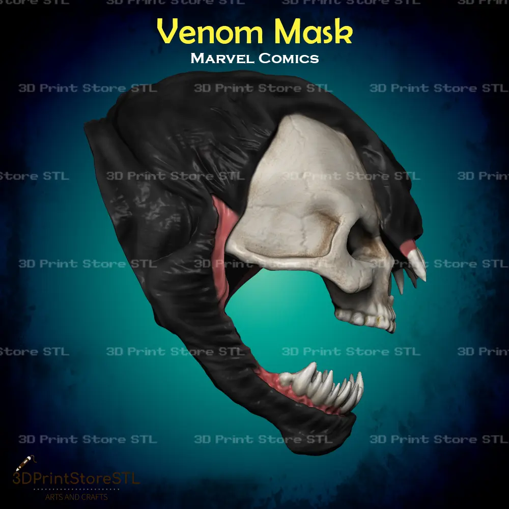 Venom Maske Cosplay Marvel Comics - STL-Datei