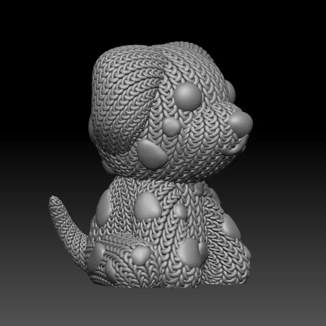 Knitted Dalmatian