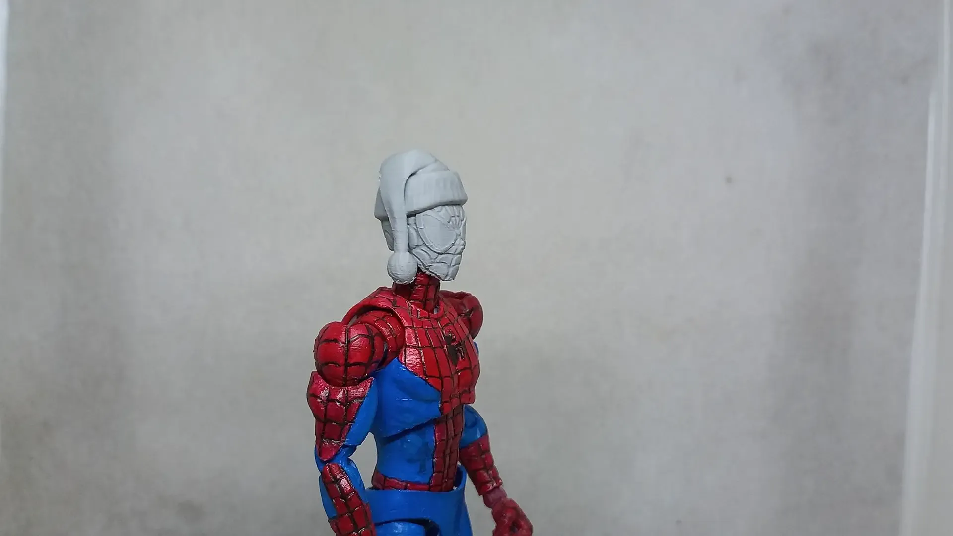 Santa Head accessory for my SPIDER MAN action figure