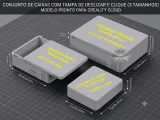 Modular Sliding Boxes with Snap-Lock Lid (3 Sizes)-2
