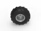 Front wheel from Mud dragster Version 4 Scale 1:25-5
