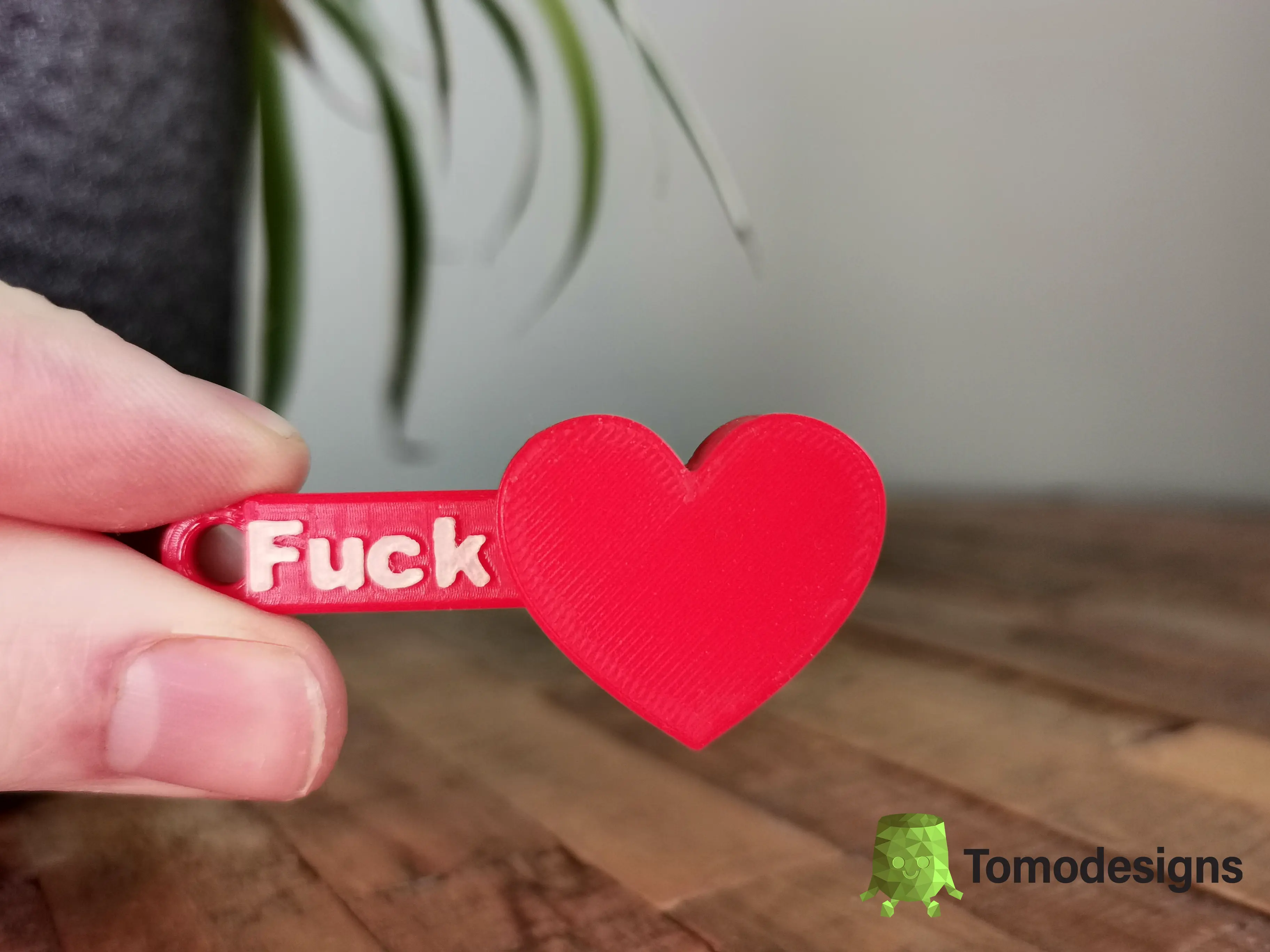 Fck You Heart Keychain