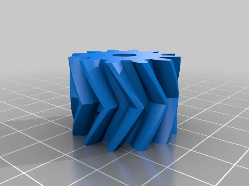 3D-printable double helical gear pump - water pump - hydraul