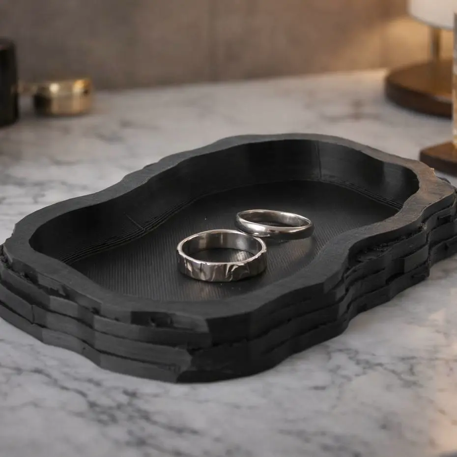 Layered Rock Tray – Jewelry & Key Organizer