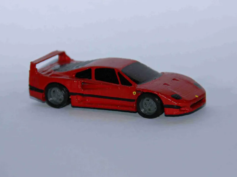 Ferrari f40 - schaal 1:64 - met velgen met brede kanalen