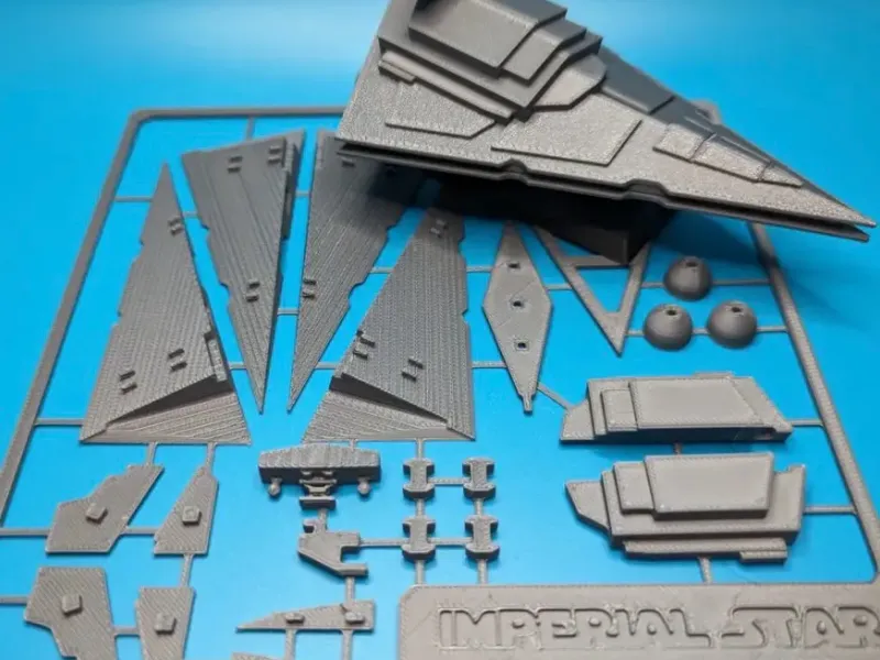 STARWARS Destroyer Bausatz-Karte + Ständer