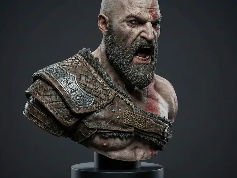 Busto Kratos - Fan Art
