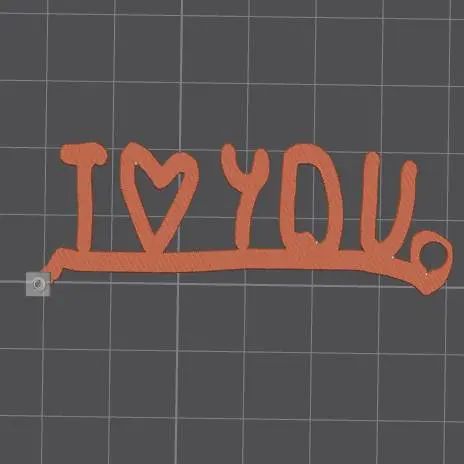 I Love You Heart Keychain