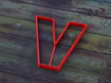 LETTER V COOKIE CUTTER-0
