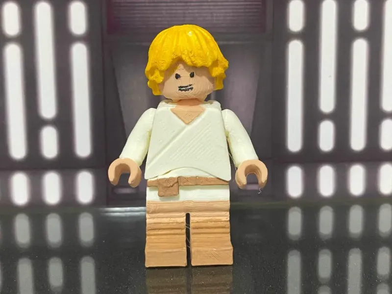 可動式ルーク・スカイウォーカー ブリック風キーチェーン スター・ウォーズ