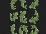 Koi Fish Floral Bundle | Japanese Style STL-4
