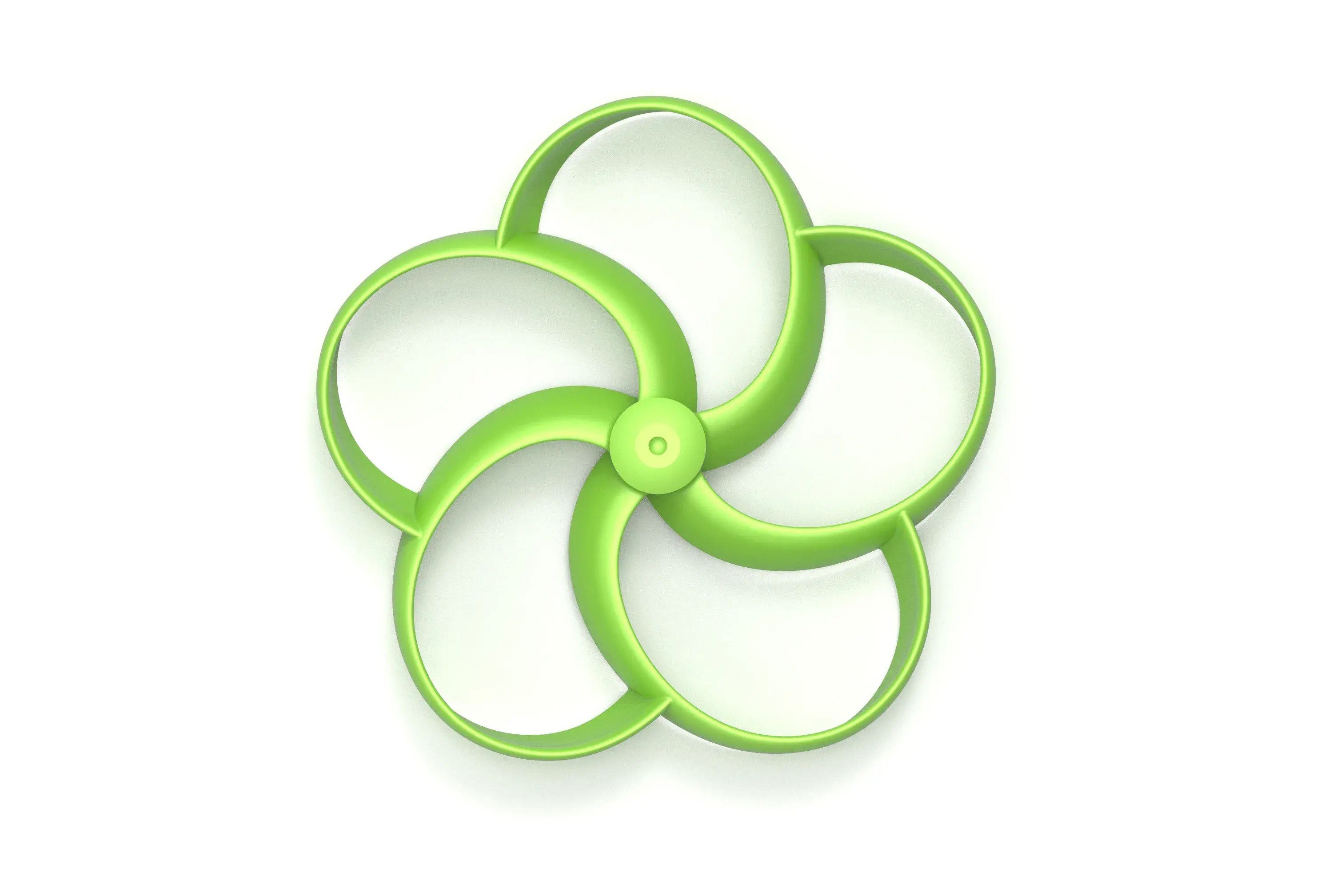 Toroidal drone propeller - 5 blades