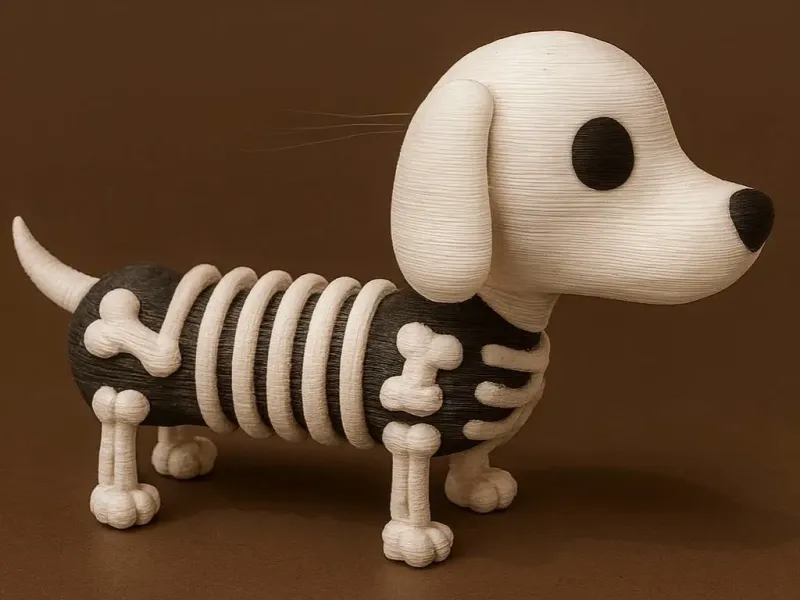 Skeleton dog