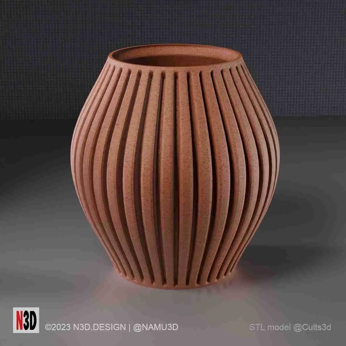 Vase 1002 - Striped vase