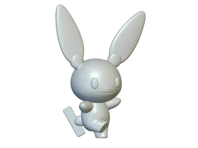 Pokemon Minun #312 - Ready for 3D Printing!