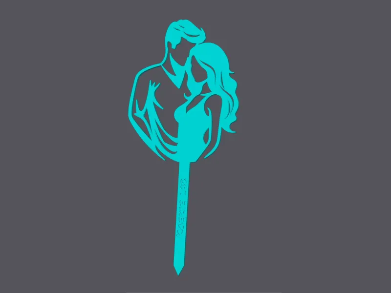 Young Couple - Caketopper & Cupcaketopper