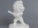 Lion Baseball Slugger Trophy-4