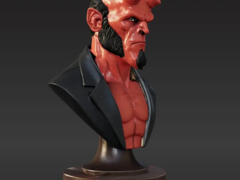 Hellboy bust concept