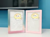 Rechargeable Touch-Control Tri-Color Night Light Double-Sided Photo Frame-2