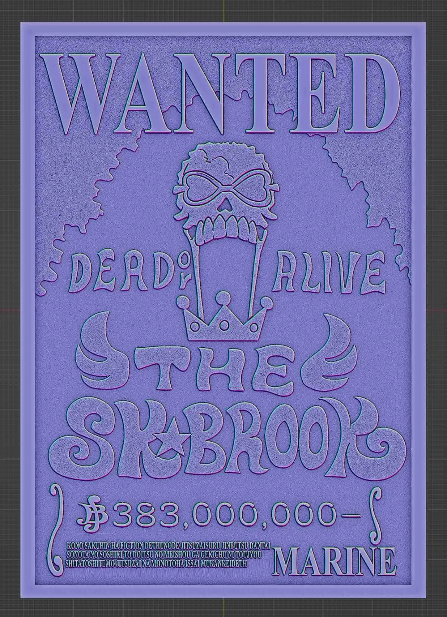 BROOK WANTED POSTER - ONE PIECE