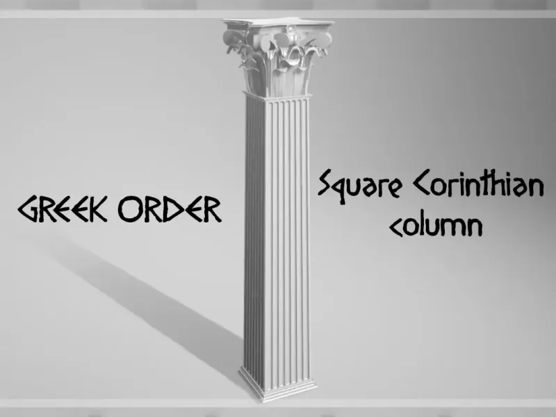 Colonna corinzia quadrata