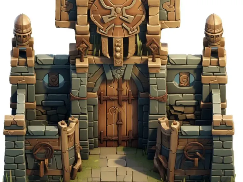 Inca Gate to the Golden City from WorkShop3D