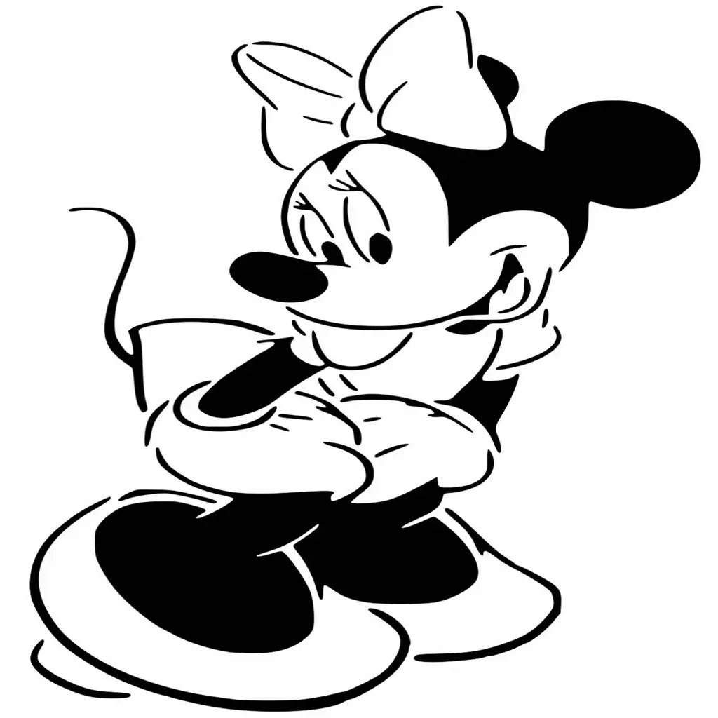 Minnie Mouse stencil | 3D models download | Creality Cloud