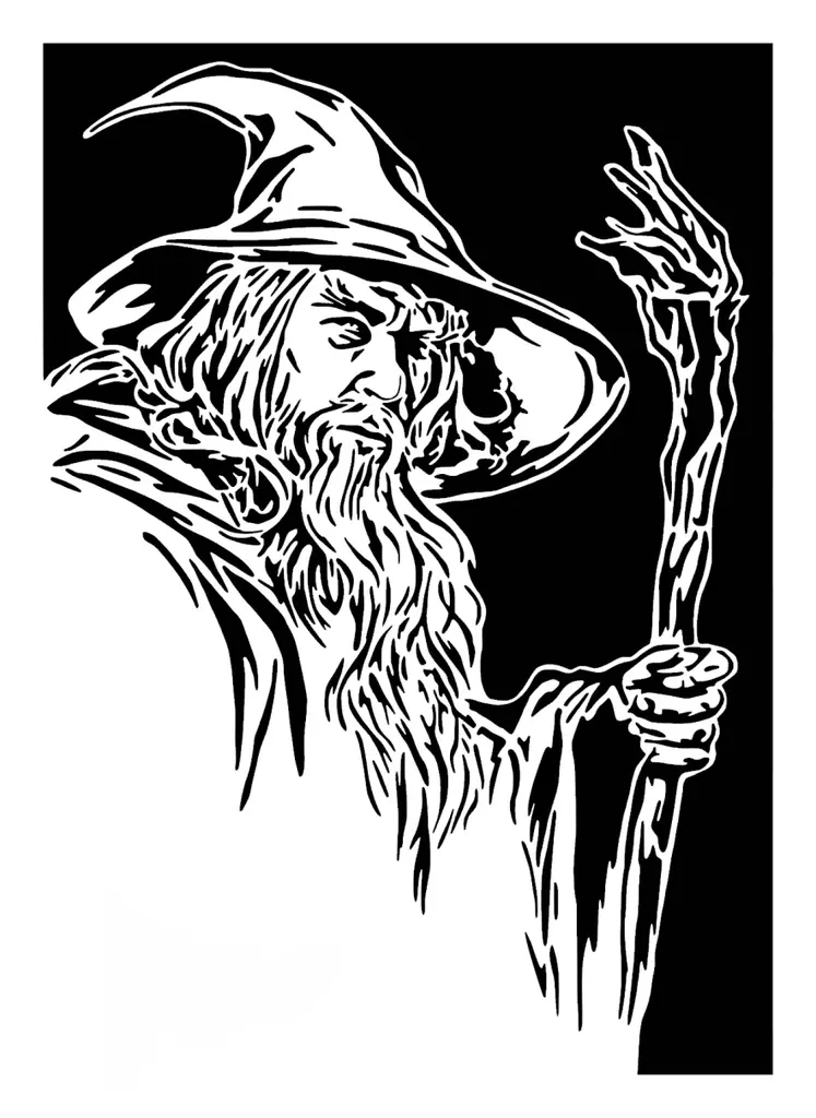 Gandalf stencil