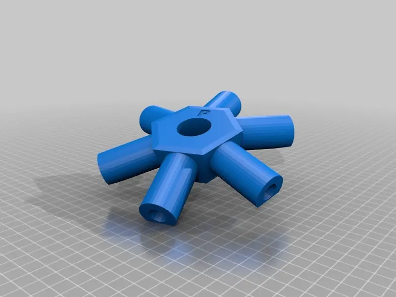 Geodätische Kuppel 3V Verbinder für 1" PVC-Rohr