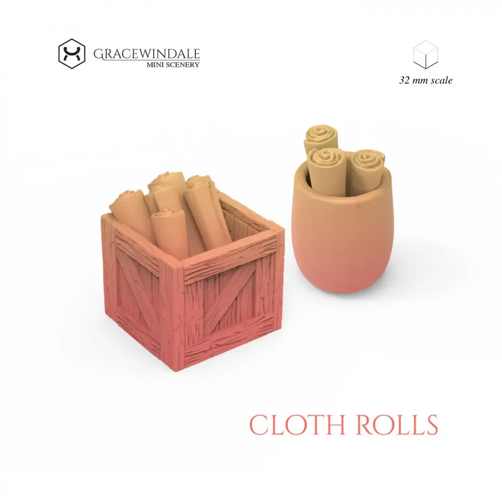 Rolls of Cloth or Maps