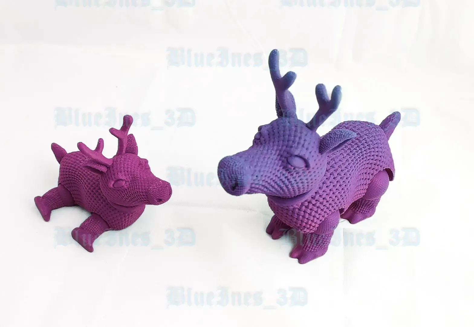 Crochet Articulated Reindeer Easy to Print
