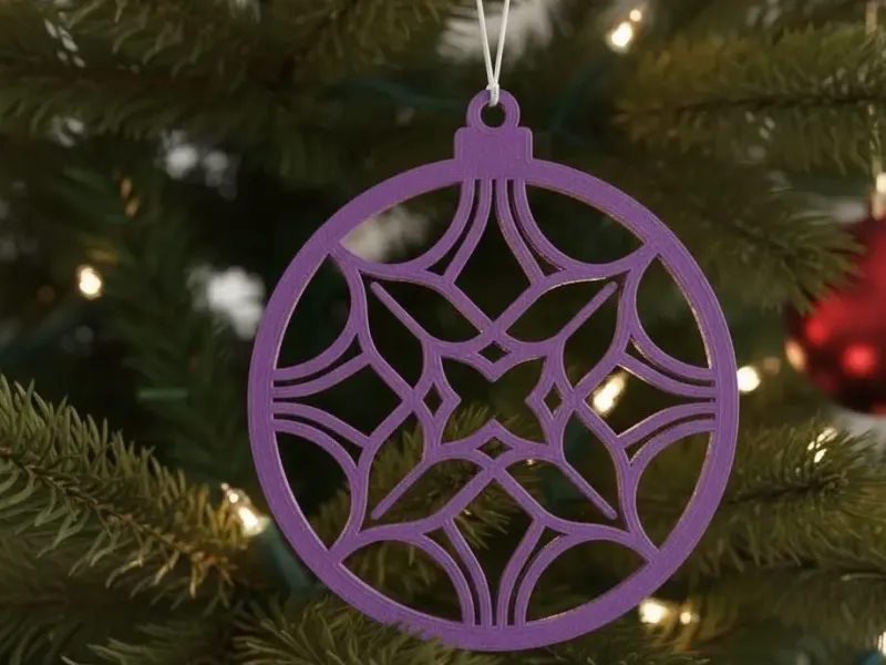 Intricate Geometric Christmas Ornament