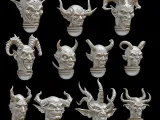 Infernal Faces Bundle – 3D Printable Demon Heads-1
