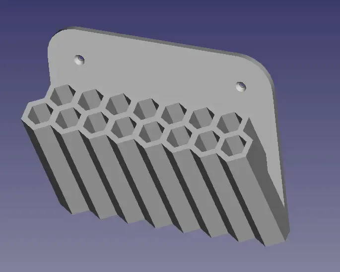 Wall-mounted pen holder