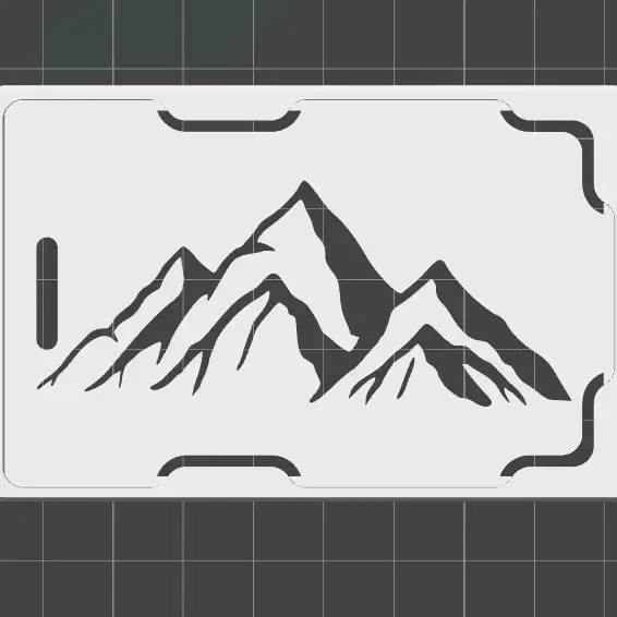 Score Card Case - Mountains model