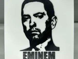 EMINEM portrait svg 150mm tile
