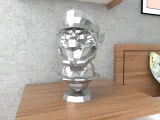 Wario Bust Lowpoly-0
