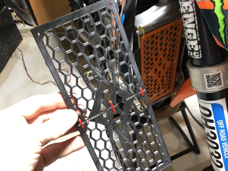 grelha do radiador para ktm/dirtbike (metade) 