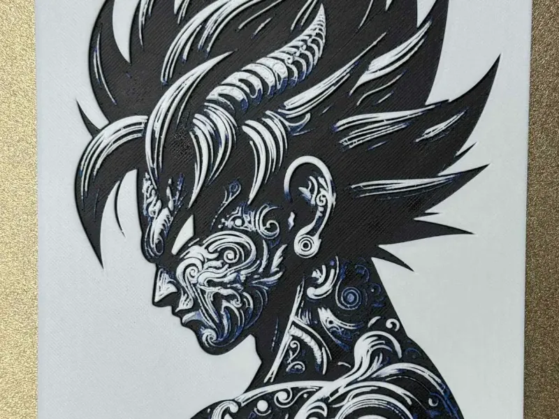 Dragon Ball Z hueforge art