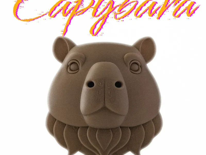 Capybara Head - Wall Sculpture